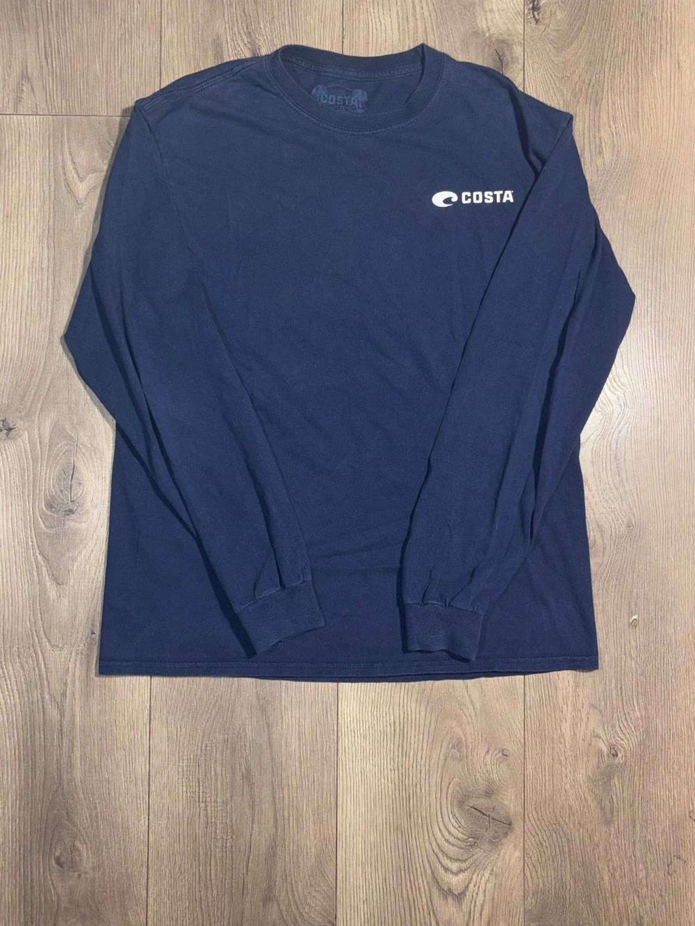 Costa Navy Crewneck Logo Sweater